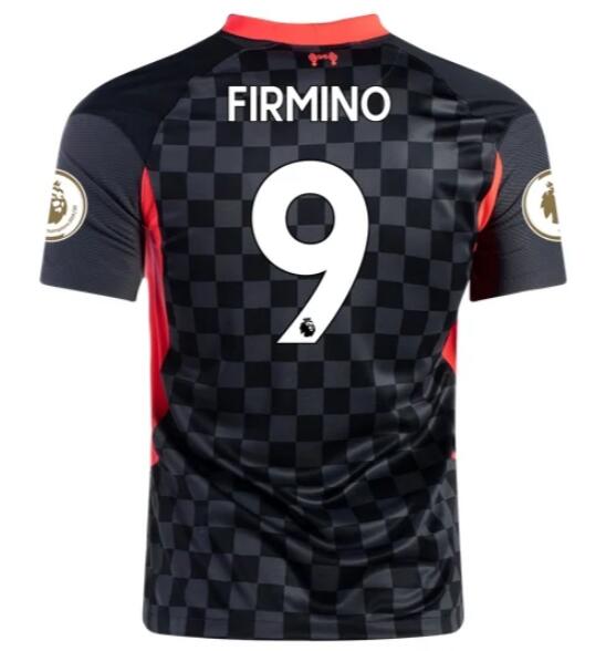 Liverpool Football Kit Third Soccer Jersey ROBERTO FIRMINO #9 2020/21